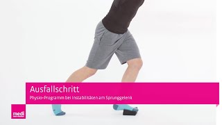 Ausfallschritt  Sprunggelenk Übungen mit Balance Pad bei Instabilitäten [upl. by Marcello921]