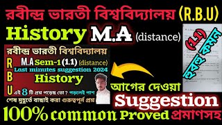 MA RBU DISTANCE HISTORY CC11 QUESTION PAPER 2023100 SUGGESTION PROVED HISTORY [upl. by Margarete]