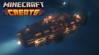 Steampunk SUBMARINE in Create Mod Minecraft 🪸  Cinematic Showcase [upl. by Millan860]