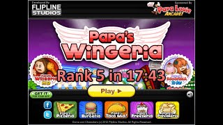 Papas Wingeria  Rank 5 Speedrun in 1743 Former WR [upl. by Okier]