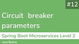 12 Circuit breaker parameters  Spring Boot Microservices Level 2 [upl. by Arden]