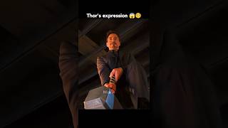 Thors hammer lifting scene and his expression 😱🤣shorts ytshorts marvel avengers [upl. by Reitrac]