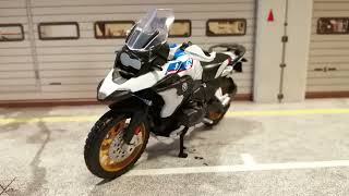 BMW R1250 GS made by Maisto in scale 118 diecast motorcycle [upl. by Ayotnom427]