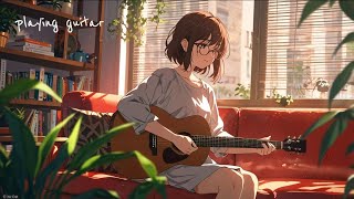 playing guitar  beats to relax acoustic relaxed  instrumental music  licys diary  14 [upl. by Carrew]