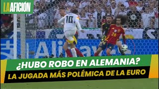 Polémica jugada en el partido de España vs Alemania ¿Se debió marcar la pena máxima [upl. by Enaid]