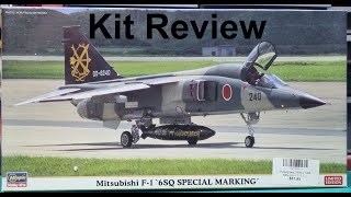 148 Hasegawa Mitsubishi F1 6SQ Special Marking Kit Review [upl. by Gnes]