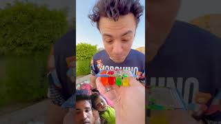 Wow 😲 lolipop 😲funny candy rubikscube challenge satisfying srahman rahimtoys comedyfilms [upl. by Ahsilef]