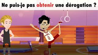 Learn French  My trainer accepts no excuses  Dialogue in French with subtitles [upl. by Carnahan]