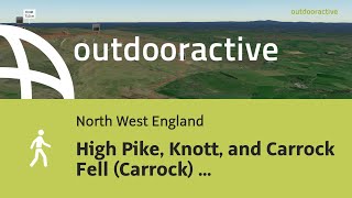 Flyover video High Pike Knott and Carrock Fell Carrock on October 30 2024 [upl. by Sparky]