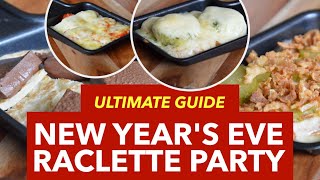 German Raclette Party  German New Years Eve Food Traditions [upl. by Nilrac]