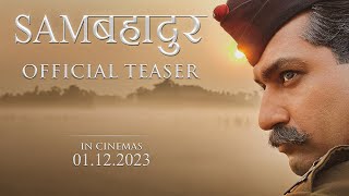 Samबहादुर  Official Teaser  Vicky Kaushal  Meghna Gulzar  Ronnie S  In Cinemas 01122023 [upl. by Nauqe18]