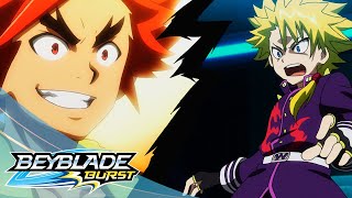 BEYBLADE BURST  Ep33 Mega Flames Dual Sabers  Ep34 The Beasts Bare Their Fangs [upl. by Ariad506]