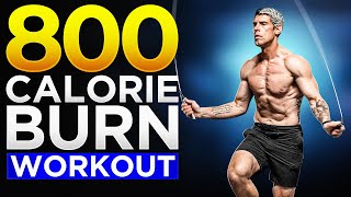 800 Calorie Burn At Home Jump Rope Workout [upl. by Mokas758]