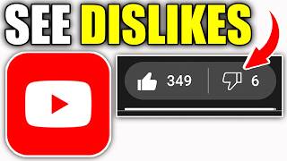 How To See Dislikes On Youtube  Easy Guide [upl. by Roumell508]