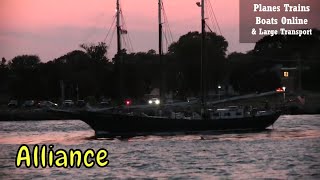 Alliance 24m Tall Ship Sailing Vessel In The St Clair River [upl. by Egas59]