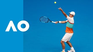 Ivo Karlovic v Kei Nishikori match highlights 2R  Australian Open 2019 [upl. by Eilrahs]