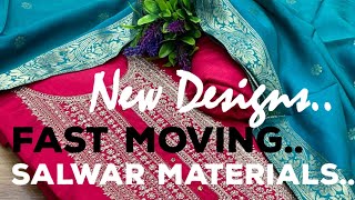 Fast Moving New Design Salwar Materials [upl. by Lindi768]