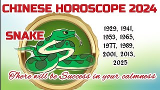 SNAKE 2024 CHINESE HOROSCOPE complete forecast with feng shui tips for snake 2024 [upl. by Noreg]