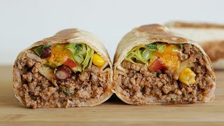 Beef Burrito Recipe [upl. by Suoivatnom]