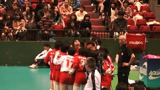 2012 春高バレー 準決勝 東九州龍谷vs下北沢成徳 [upl. by Peonir279]