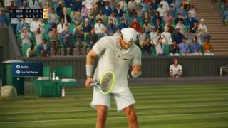 TopSpin 2K25 Berrettini Murray Insane serve and volley with fast reflexes The crowd loved it [upl. by Rawna240]