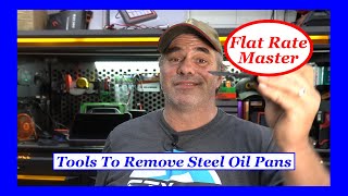 Tools To Remove Oil Pan Sealed With RTV [upl. by Esinej]