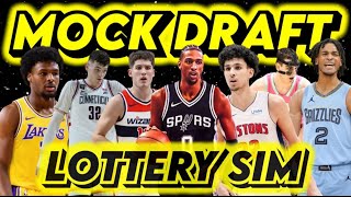 2024 NBA Mock Draft FULL FIRST ROUND MOCK DRAFT I Utility Sports NBA Mock Draft with lottery sim [upl. by Ainak]