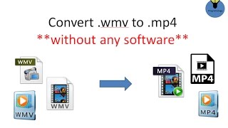 How to Convert wmv video to mp4 without any software only using cmd best free video converter [upl. by Danete275]