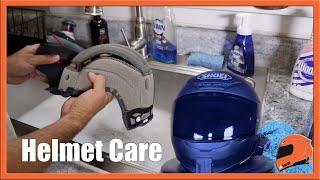 How to Clean your Motorcycle Helmet  Back in the Garage [upl. by Bal]