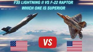 Comparison Between F35 Lightning II vs F22 RaptorUltra Defence [upl. by Alimaj334]