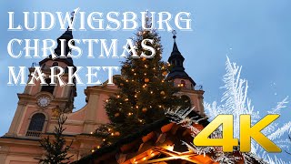 Ludwigsburg Christmas Market 2022 Germany walking tour 4K [upl. by Domenic]