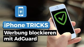 Werbung blockieren am Handy  AdBlocker fürs iPhone  AdGuard [upl. by Alek]