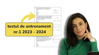 Test de Antrenament nr 1  Evaluare Nationala 2024 [upl. by Hsirrap]