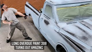 Patina paint on my 68 c10 blueberryc10 [upl. by Aetnahc]