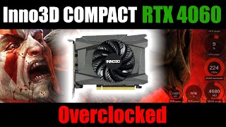 Inno3D RTX 4060 COMPACT 8G  Overclocked manually [upl. by Aztiley421]