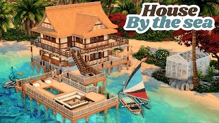 House by the sea  The sims 4 CC speed build [upl. by Russel21]