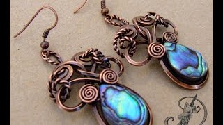 Abalone Shell earrings by DeeArtist 2016 [upl. by Erdna576]