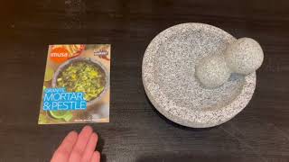 IMUSA USA Granite Molcajete Spice Grinder Review [upl. by Nyliac]