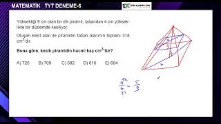 TYT Matematik  Geometri deneme 6 Soru 40 [upl. by Ydolem]