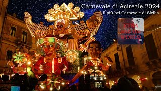 Carnevale di Acireale 2024 il più bel Carnevale di Sicilia [upl. by Narcissus]