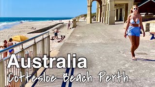 Cottesloe Beach Perth Australia 🇦🇺  Perth Western Australia walking Tour [upl. by Anitsyrhk]