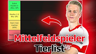 Kickbase Mittelfeldspieler Tierlist  Diese Mittelfeldspieler jetzt Kaufen I Kickbaseking [upl. by Nitsirt552]