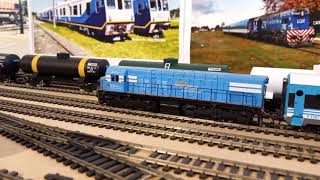 Puro Ferromodelismo Argentino Locomotoras G22 y GT22 hacen sus pasadas [upl. by Nrubyar]