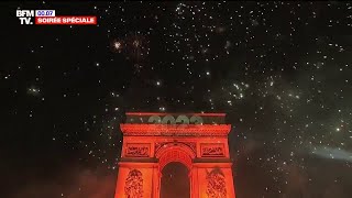 Nouvel An 2023 les images du feu d’artifice des ChampsÉlysées [upl. by Canale]