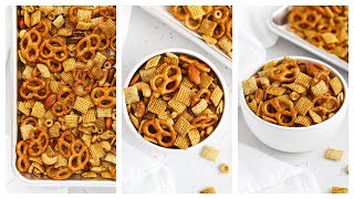 EASY GlutenFree Chex Mix [upl. by Nahtanha]