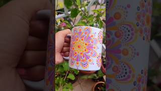 Mandala art for coffee mug ☕artmandalaartcoffeecoffeelovermandalaartandcraft [upl. by Pejsach]