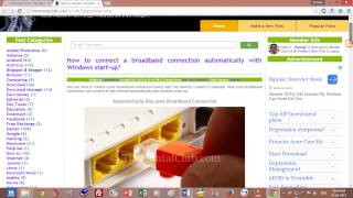 Connect the broadband connection automatically with Windows startup [upl. by Etrem]