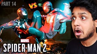 PETER vs MILES BOSS FIGHT IS CRAZIEST  SpiderMan 2 Gameplay in Hindi  Part 14 [upl. by Ev168]