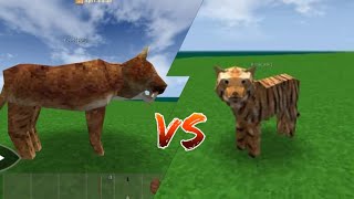 Sabertooth Tiger Vs All Carnivores  Survival Craft 2 [upl. by Darra]