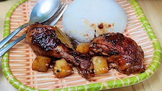 Chicken Adobo with Pineapple  Pasarapin pa natin ang Adobong Manok [upl. by Haletta]